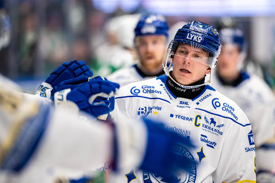 Leksands Patrik Zackrisson jublar