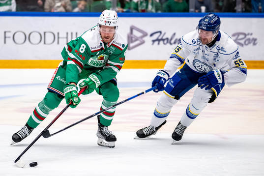 Rögles Linus Sandin och Leksands Jonas Ahnelöv
