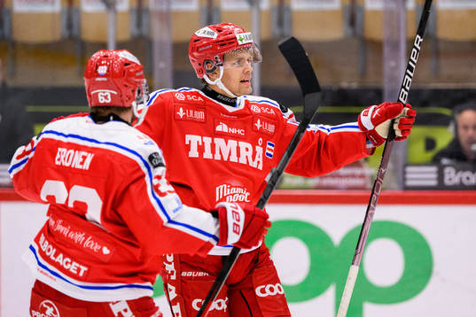 Timrås Anton Wedin jublar