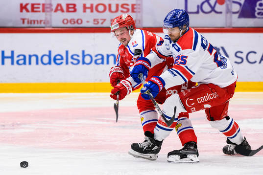 Timrås Jonathan Dahlén och Oskarshamns Johannes Salmonsson