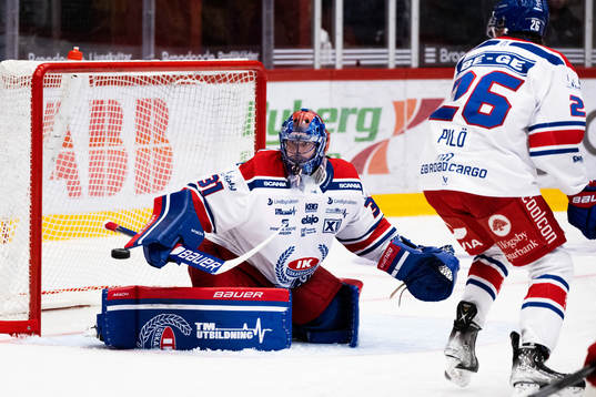 Oskarshamns målvakt Tim Juel