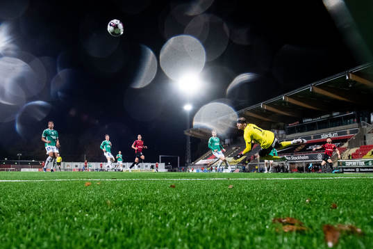 Brommapojkarnas Marijan Cosic gör 2-0 bakom Brages