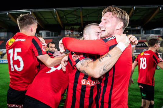Brommapojkarnas Alexander Abrahamsson och Nicklas Maripuu