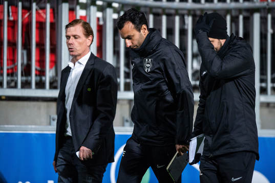 Brommapojkarnas tränare Christer Mattiasson och