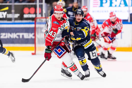 Frölundas Tom Nilsson och HV71s Herman Hansson
