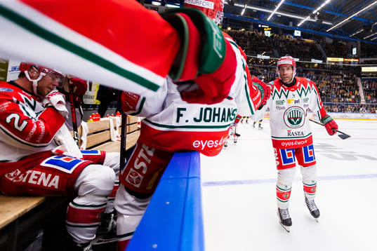 Frölundas Joel Lundqvist jublar