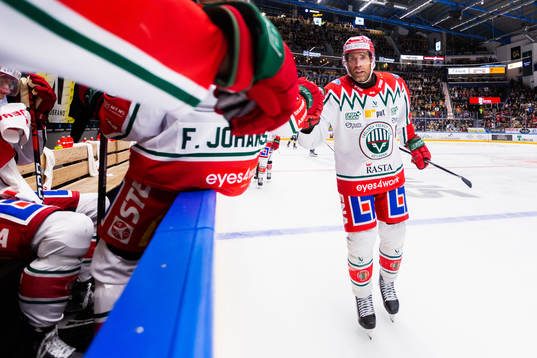 Frölundas Joel Lundqvist jublar