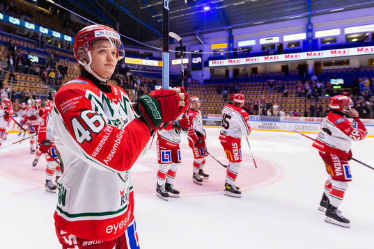 Frölundas Liam Dower Nilsson jublar