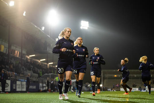 Mia Persson, Olivia Holdt and Jessica Wik of FC Rosengård