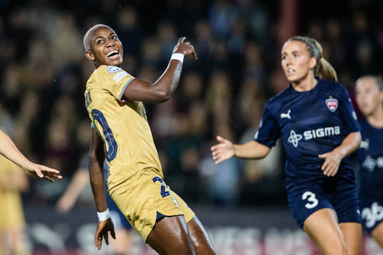 Asisat Oshoala of Barcelona