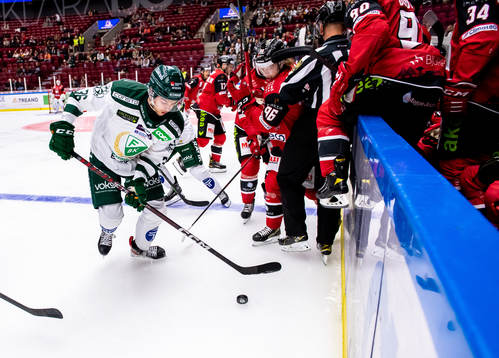 Färjestads Jonathan Andersen och Malmö Redhawks Lukas