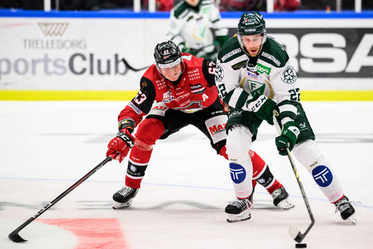 Malmö Redhawks Fredrik Händemark och Färjestads Per