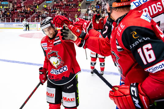 Malmö Redhawks Pathrik Westerholm  jublar