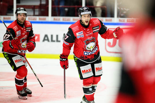 Malmö Redhawks Pathrik Westerholm jublar