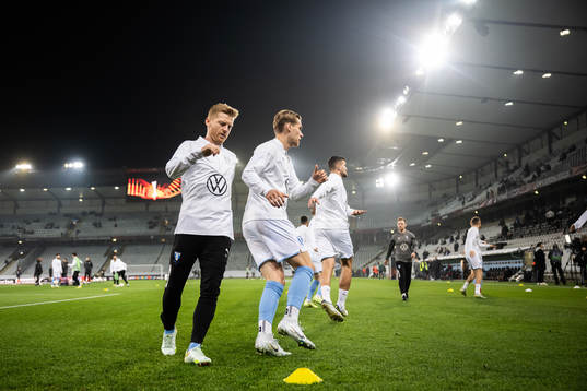Anders Christiansen and Felix Beijmo of Malmö