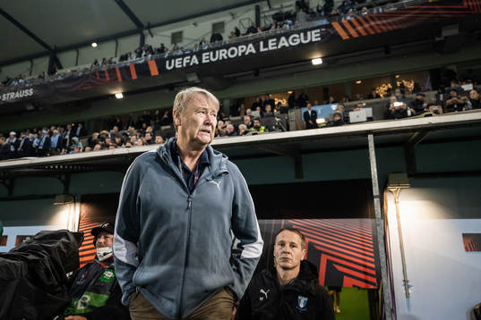head coach Åge Hareide of Malmö