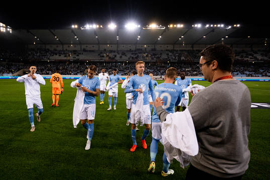 Dennis Hadžikadunic, Felix Beijmo and Hugo Larsson of