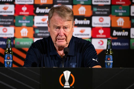 Head coach Åge Hareide of Malmö
