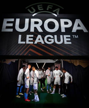 Players of Malmö in the in the players tunnel
