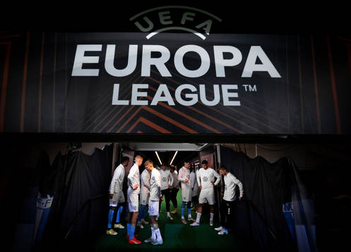 Players of Malmö in the in the players tunnel