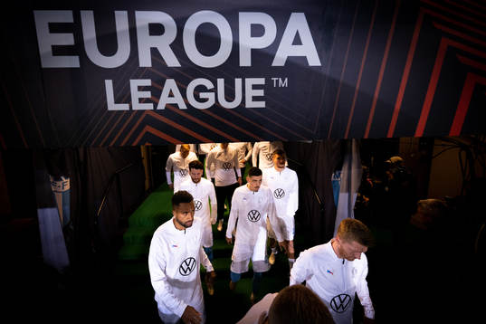 Players of Malmö in the in the players tunnel