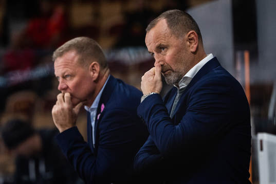 Luleås assisterande tränare Henrik Stridh och tränare