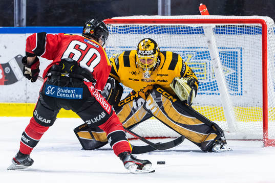 Luleås Julius Honka och Skellefteås målvakt Gustaf