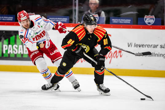 Timrås Jacob Blomqvist och Brynäs Dmytro Timashov