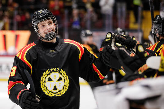 Brynäs Noel Nordh jublar