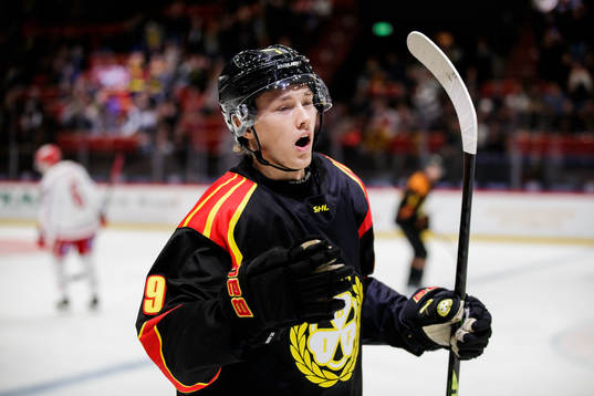 Brynäs William Strömgren jublar