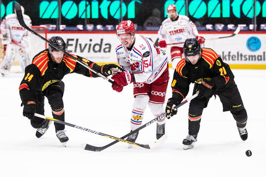 Brynäs Oscar Eklind, Johannes Kinnvall och Timrås