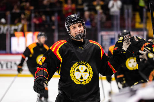 Brynäs Noel Nordh jublar