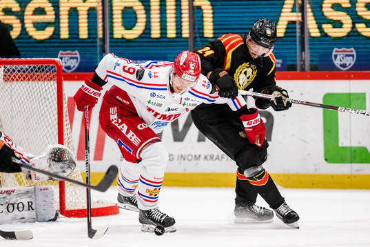 Timrås Didrik Strömberg och Brynäs Hannes Björninen