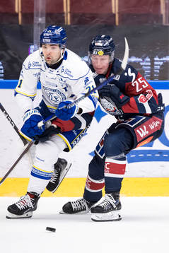 Leksands John Quenneville och Linköpings Filip Bystedt