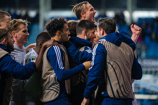 Haris Radetinac of Djurgården celebrates