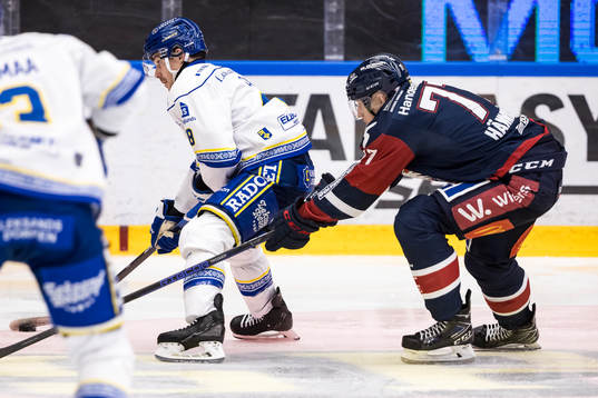 Leksands Matt Caito och Linköpings Markus Hännikäinen