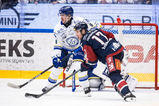 Leksands Matt Caito och Linköpings Sebastian Strandberg
