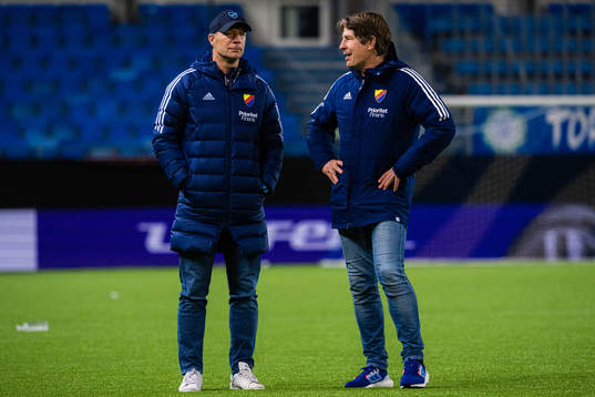 Kim Bergstrand, head coach of Djurgården, and Thomas