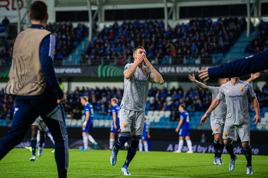 Haris Radetinac of Djurgården celebrates