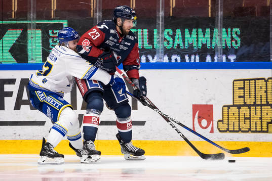 Leksands Anton Lindholm och Linköpings Stefan Matteau