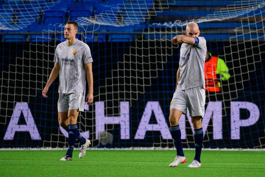 Marcus Danielson of Djurgården looks dejected