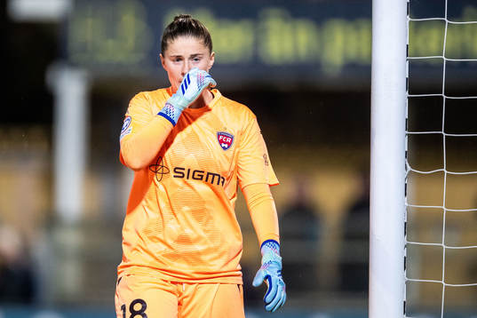Goalkeeper Teagan Micah of FC Rosengård