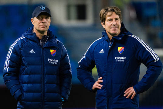 Kim Bergstrand, head coach of Djurgården, and Thomas