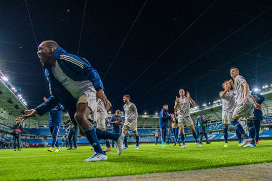 Joel Asoro of Djurgården celebrates