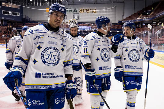 Leksands Jon Knuts och Martin Karlsson och Patrik Noren
