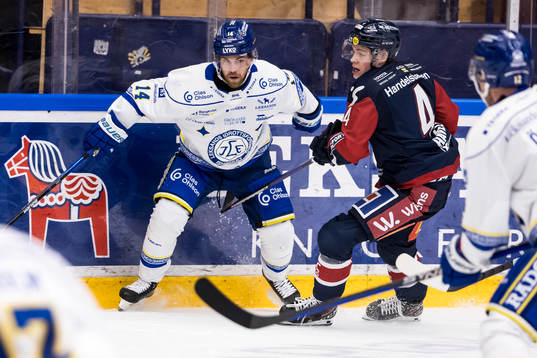 Leksands Oskar Lang och Linköpings Mattias Hävelid