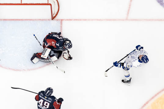 Linköpings målvakt Marcus Högberg och Leksands Martin
