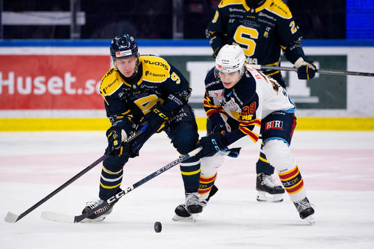 Södertäljes Leon Wallner och Djurgårdens Liam Öhgren