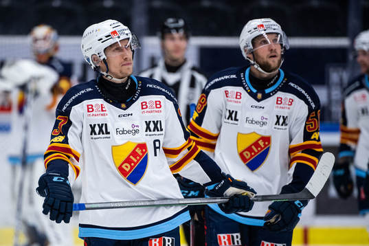 Djurgårdens John Norman och Fredrik Forsberg deppar