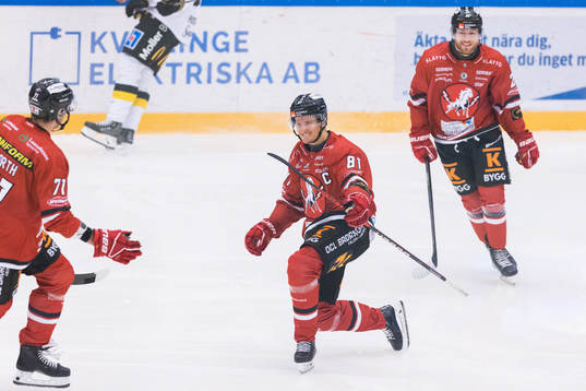 Vita Hästens Eric Borg jublar